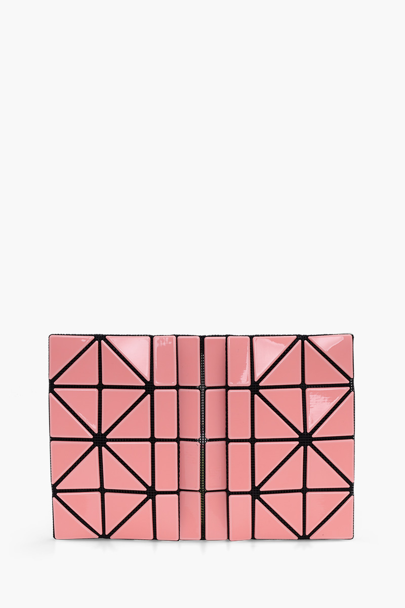 BAO BAO ISSEY MIYAKE Card Case in Yellow/Coral Pink Glossy 1