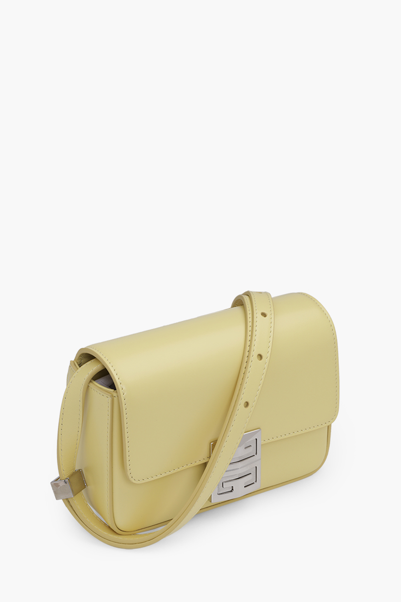 GIVENCHY Small 4G Flap Crossbody Bag in Banana Smooth Leather SHW 2