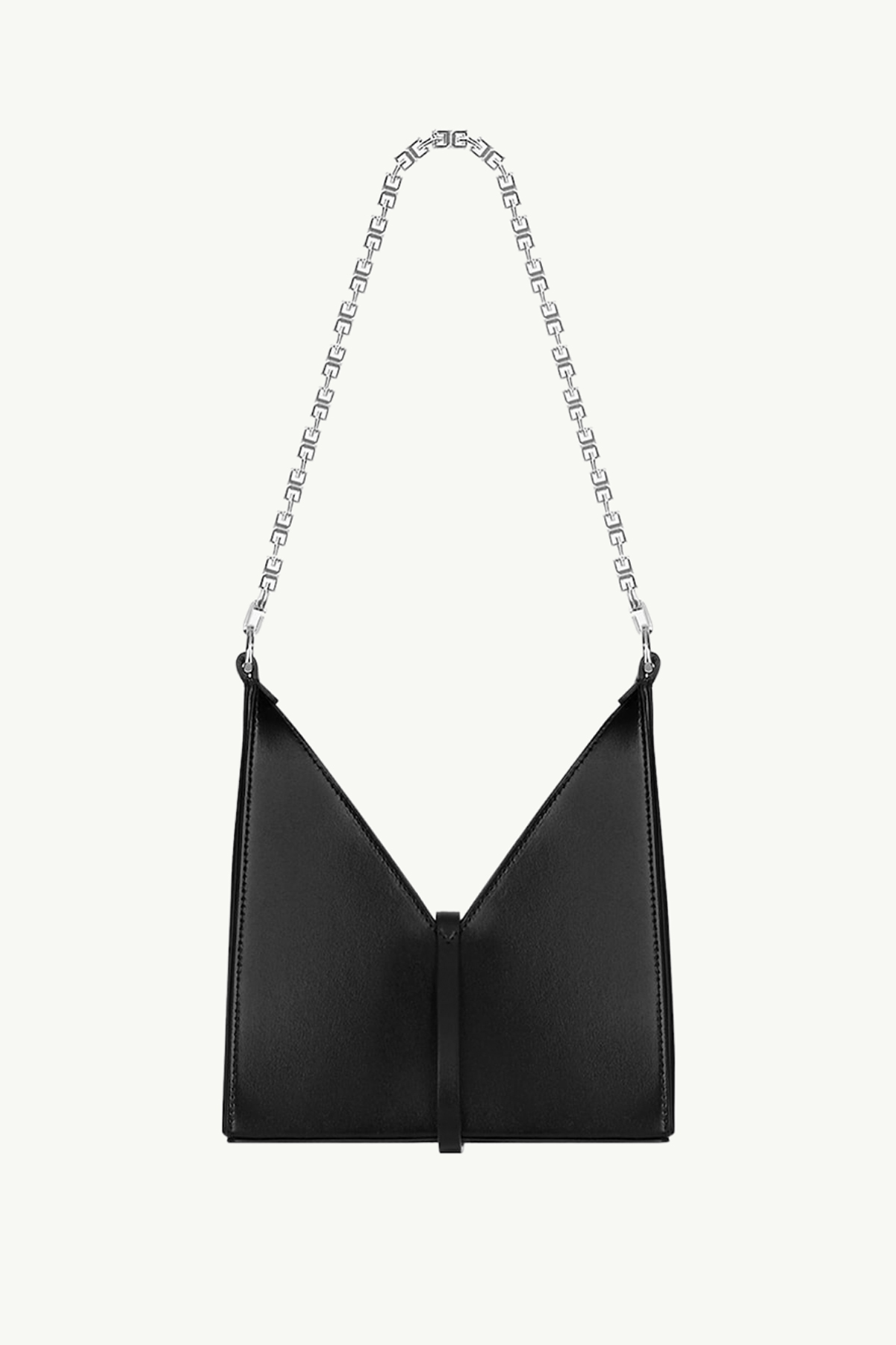 GIVENCHY Mini Cut Out Crossbody Bag in Black Smooth Box Calfskin Leather with Chain 1