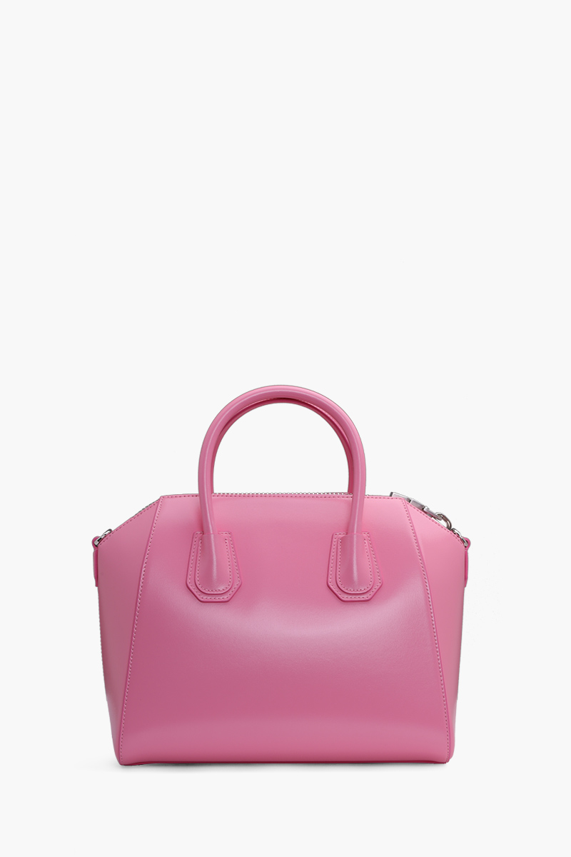 GIVENCHY Small Antigona in Bright Pink Smooth Calfskin 1