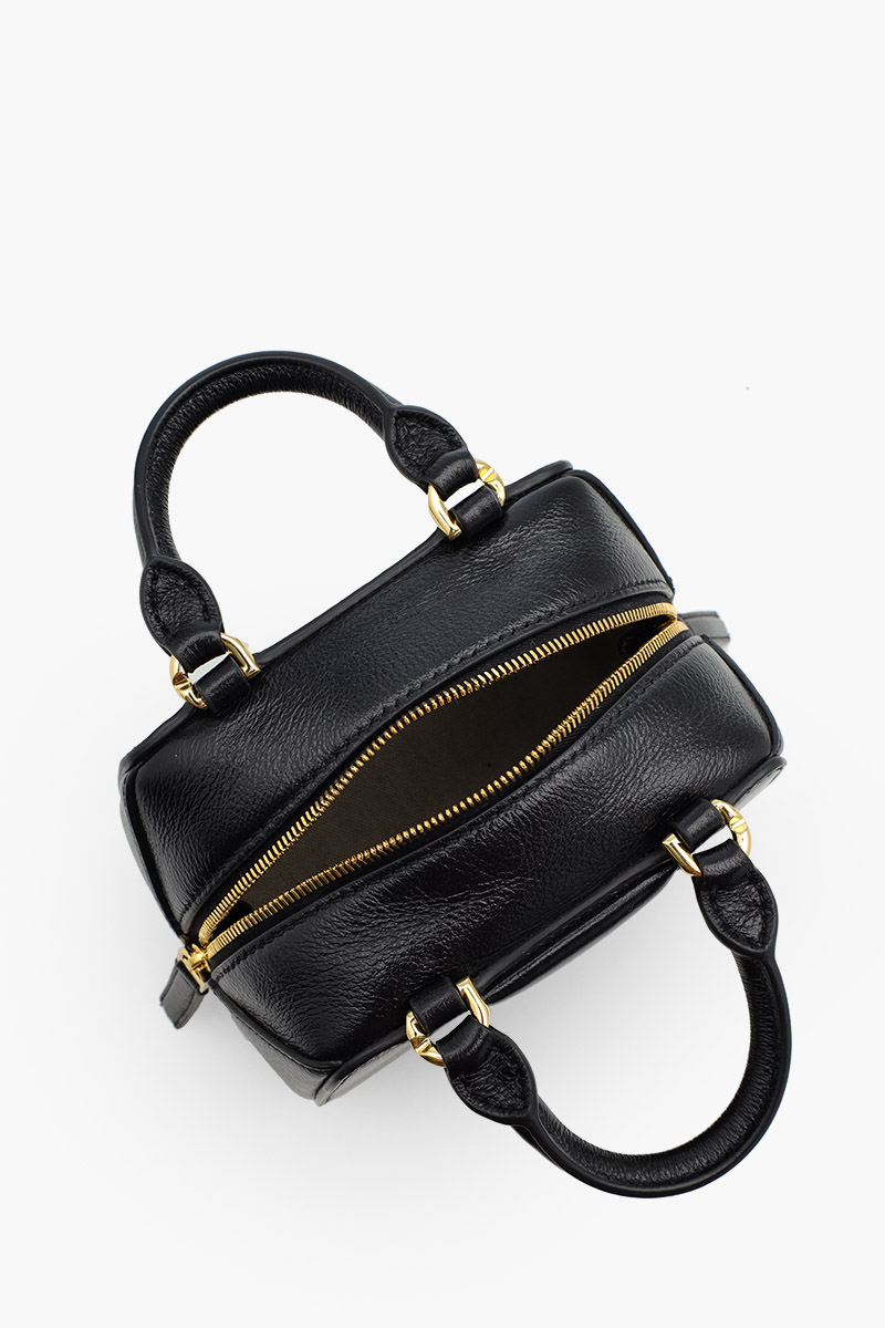 GIVENCHY Nano Antigona Cube Bag in Black Shiny Buffalo Calfskin Leather with Strap 3