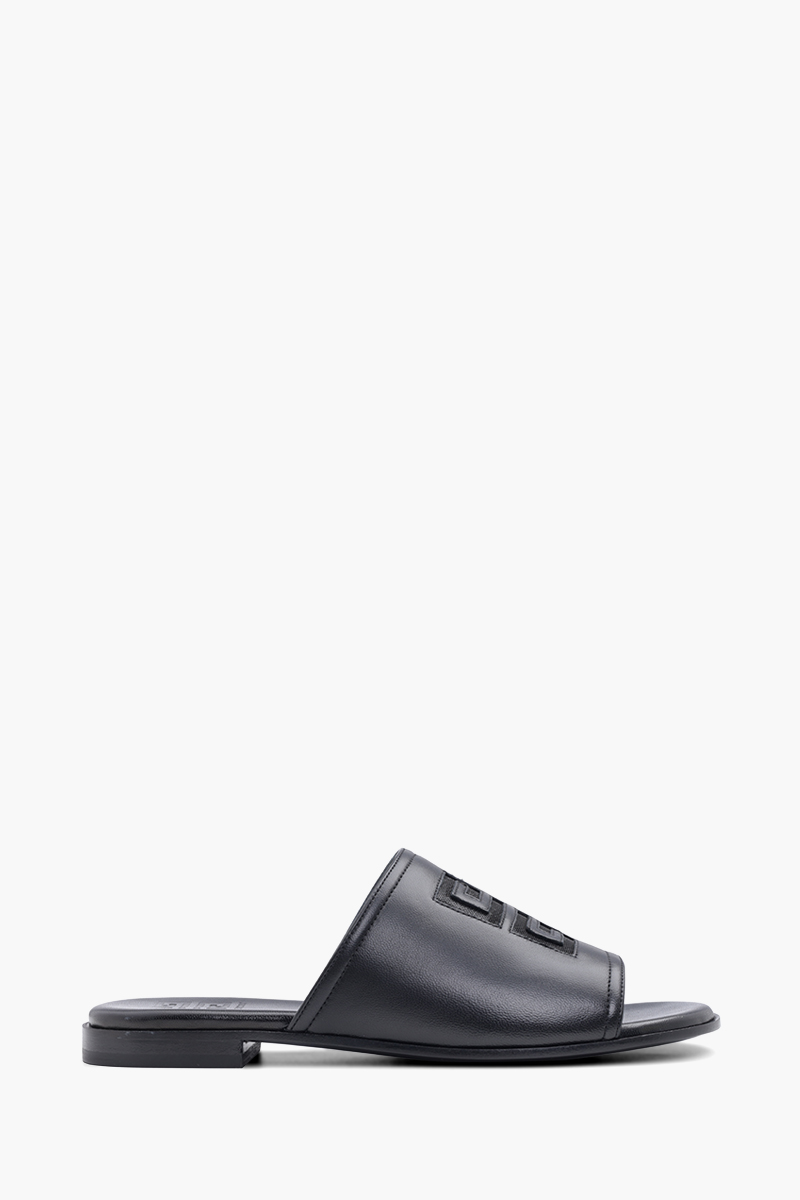 GIVENCHY Women 4G Nappa Slides Sandals in Black 0