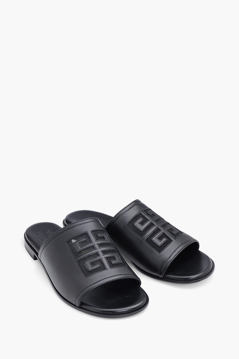 GIVENCHY Women 4G Nappa Slides Sandals in Black 1