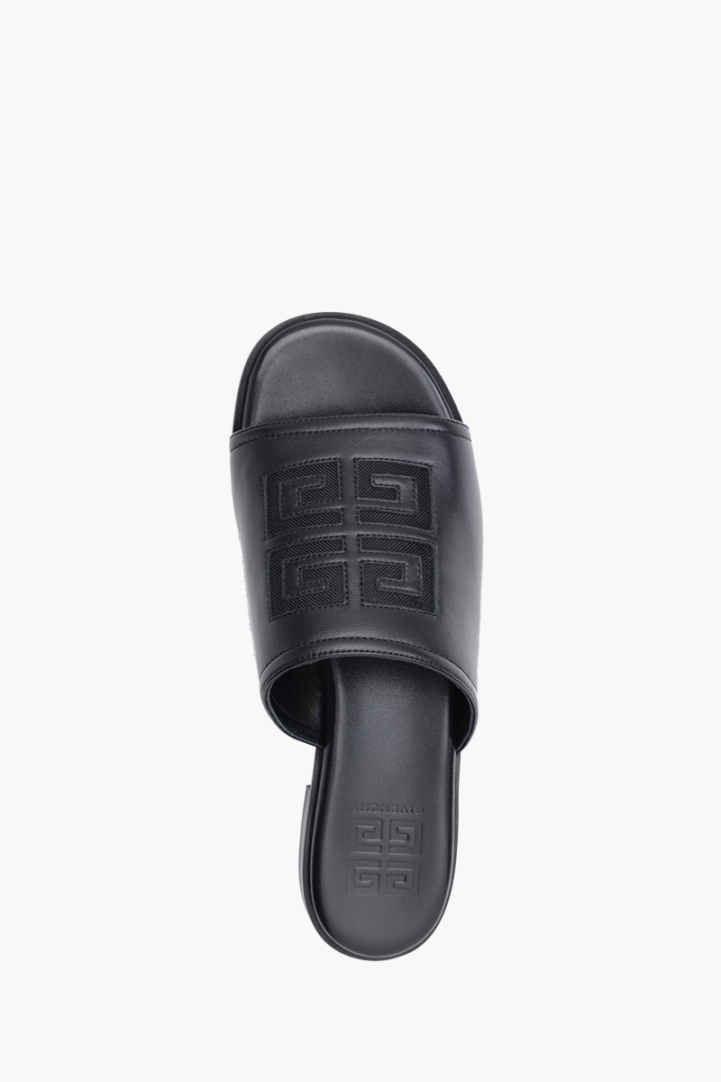GIVENCHY Women 4G Nappa Slides Sandals in Black 3