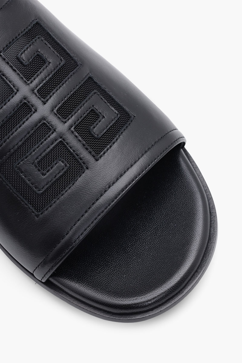 GIVENCHY Women 4G Nappa Slides Sandals in Black 4