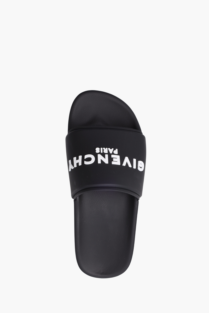 GIVENCHY Women Logo Platform Slides in Black Rubber 3