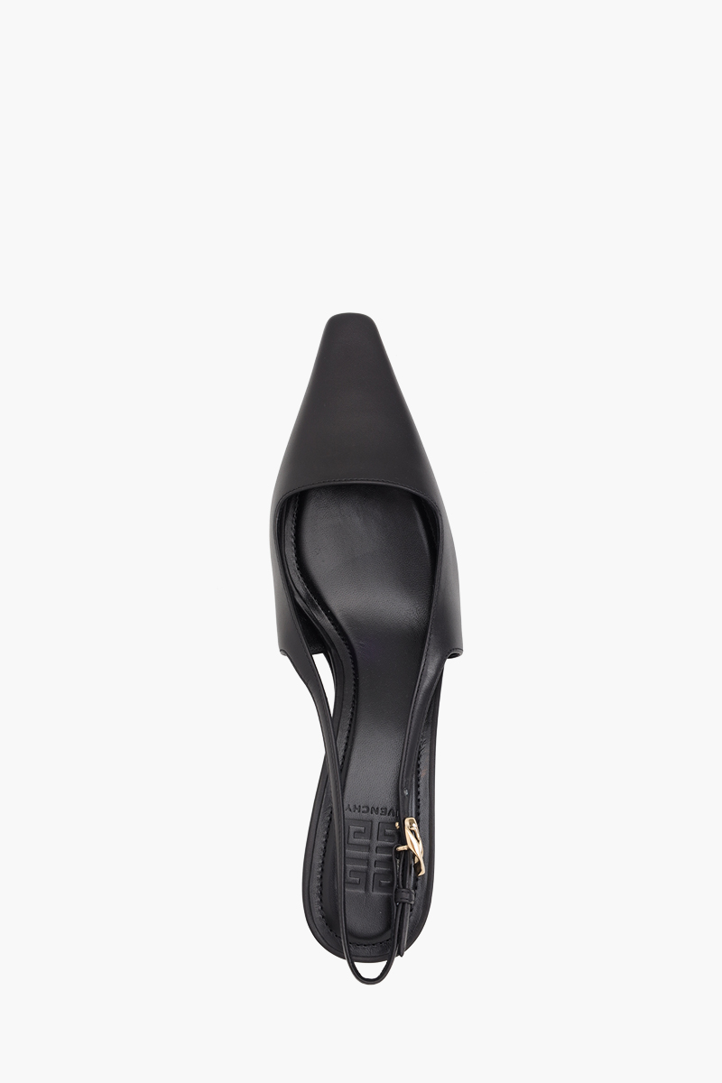 GIVENCHY G Cube Slingback Pumps 480mm in Black Leather 3