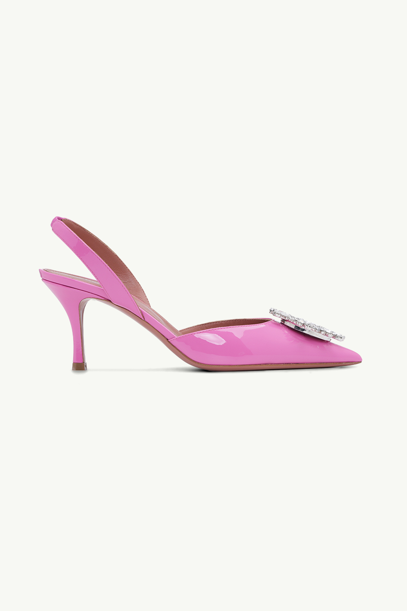 AMINA MUADDI Women Begum Slingback Pumps 70mm in Pink Patent 0