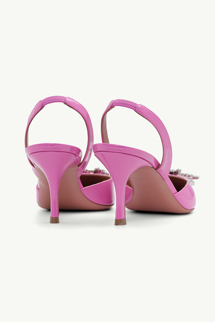 AMINA MUADDI Women Begum Slingback Pumps 70mm in Pink Patent 2