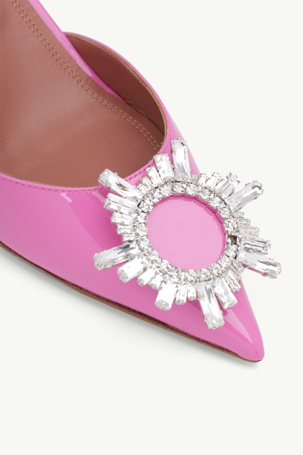 AMINA MUADDI Women Begum Slingback Pumps 70mm in Pink Patent 4