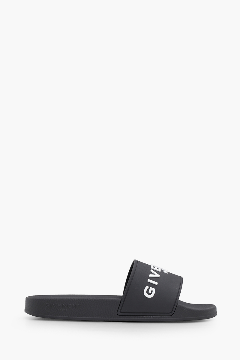 GIVENCHY Men Logo Slides in Black Rubber 0