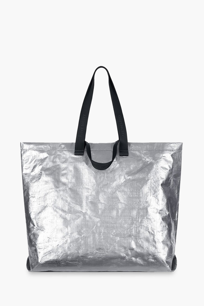 GIVENCHY Oversized G Shopper Shoulder Bag in Silver 1