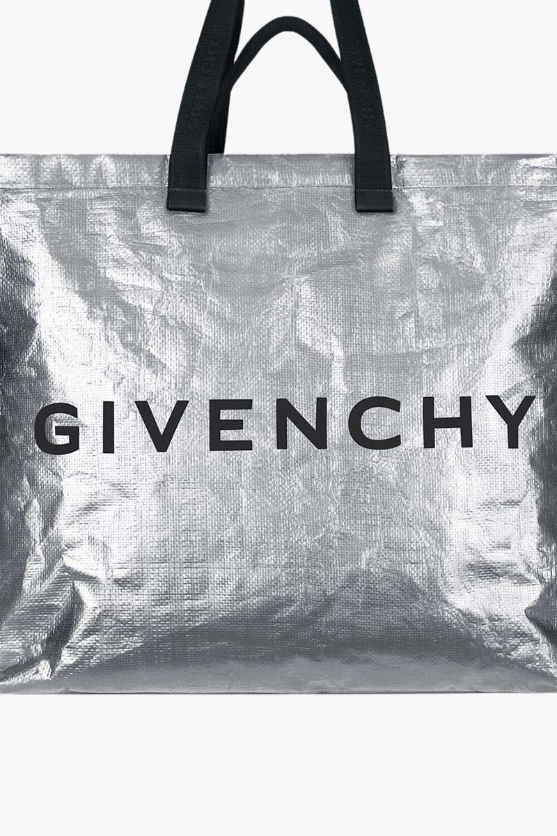 GIVENCHY Oversized G Shopper Shoulder Bag in Silver 3