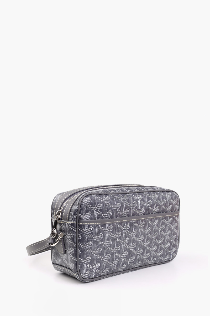 GOYARD Cap Vert PM Bag in Grey Goyardine Canvas & Cervon Calfskin 1