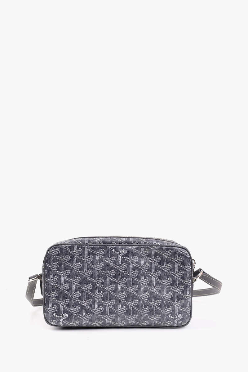 GOYARD Cap Vert PM Bag in Grey Goyardine Canvas & Cervon Calfskin 2
