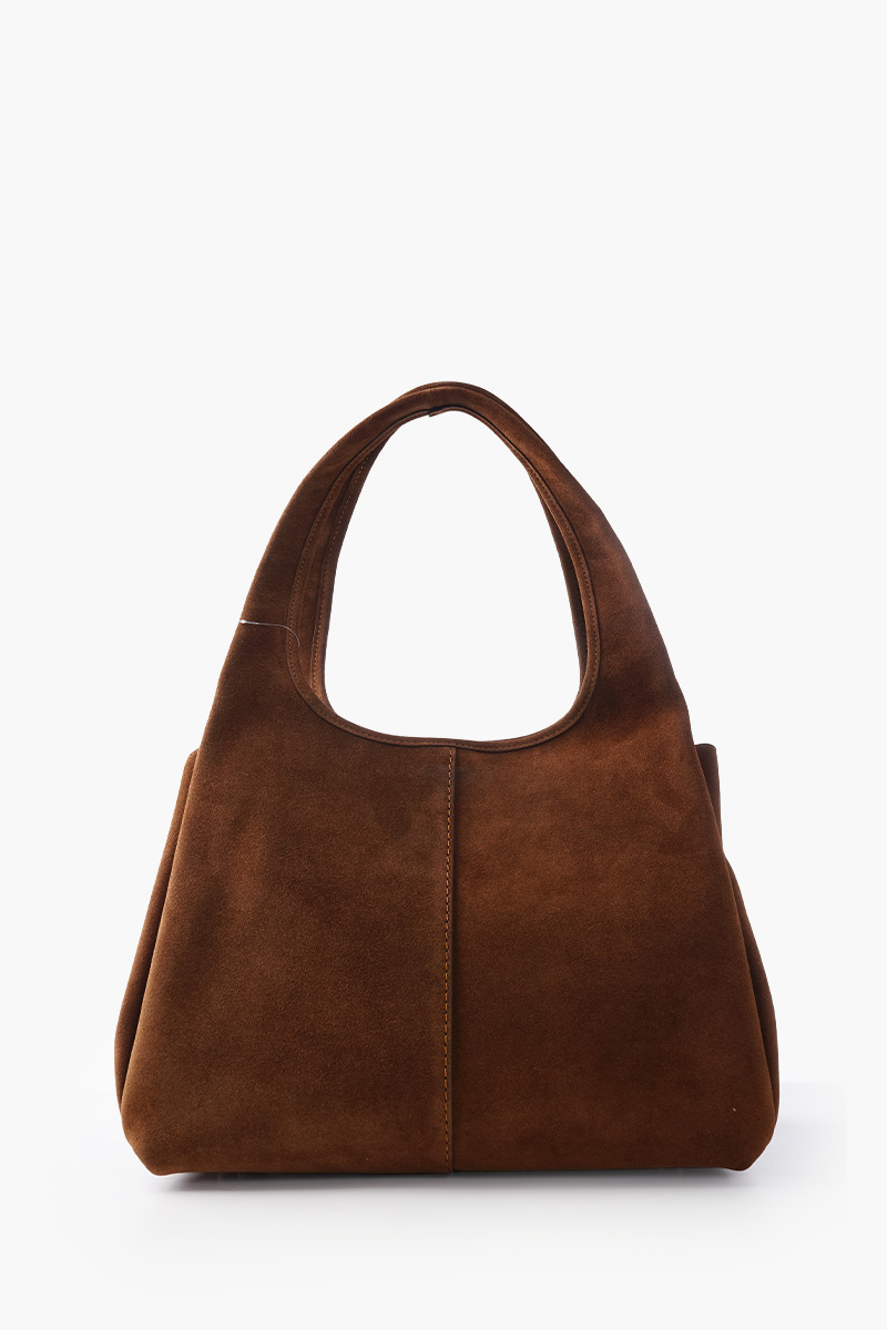 COACH Lana Shoulder Bag in Warm Brown Suede 2