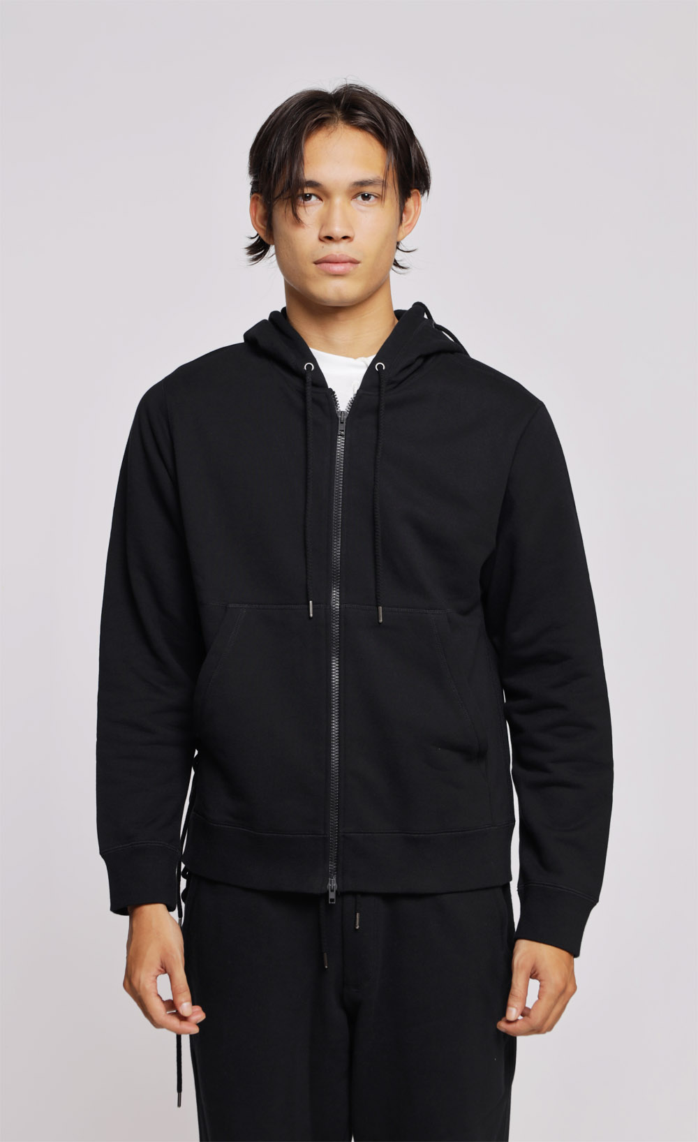 CRAIG GREEN Men Laced Jacket in Black with Hoodie 4