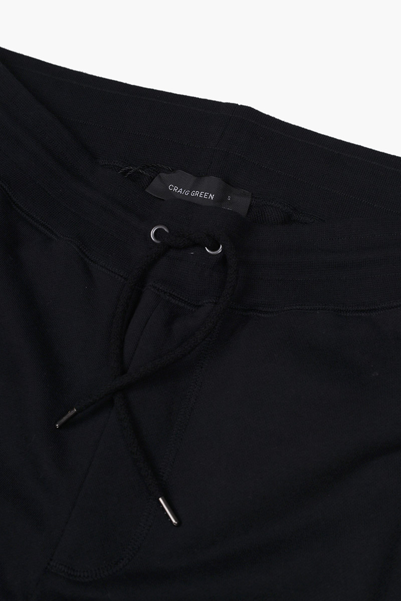 CRAIG GREEN Men Laced Track Pants in Black 2