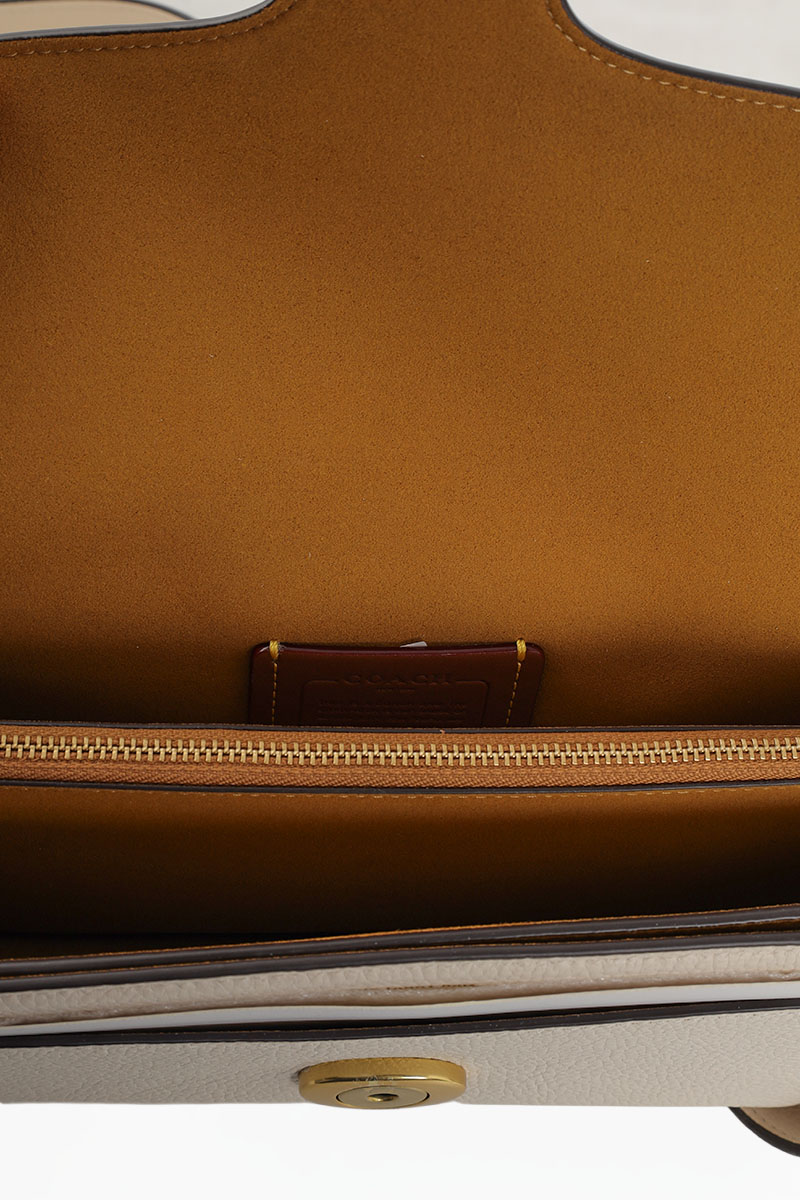COACH Tabby Shoulder Bag 26 in Chalk Pebble Leather 4