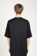 RICK OWENS x CHAMPION Men Embroidered Logo Oversized T-Shirt in Black 2