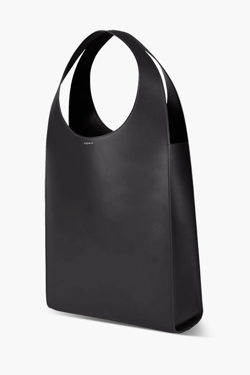 COPERNI Large Swipe Tote Bag in Black Calf Leather 2