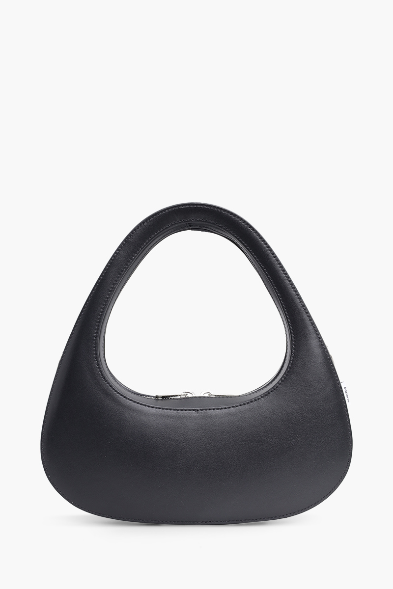 COPERNI Swipe Baguette Crossbody Bag in Black Calf Leather 1