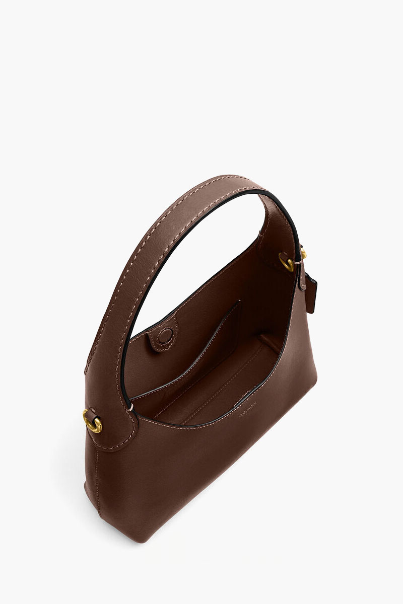 COACH Brooklyn Shoulder Bag 23 in Mapel Natural Grain Leather with Detachabel Chain Strap 2