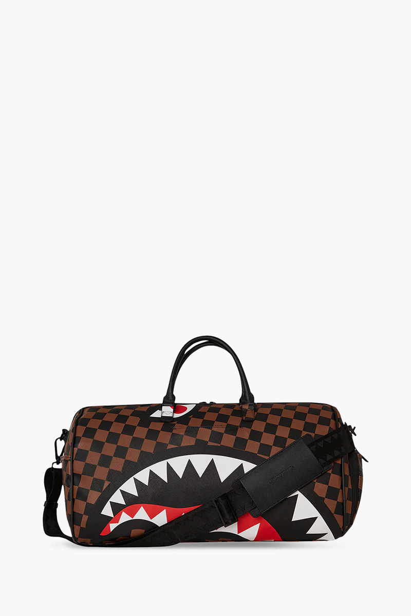 SPRAYGROUND The Hangover Shark Duffle in Brown Multicolor 1