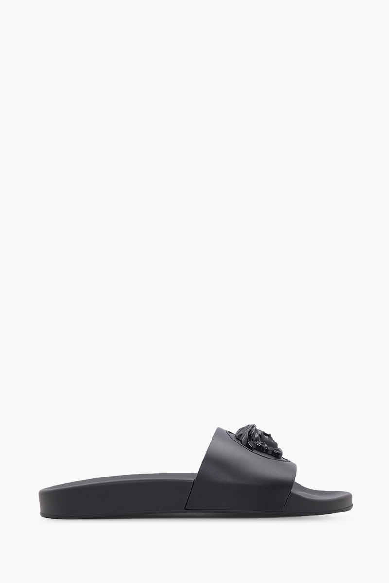 VERSACE Women La Medusa Slide Sandals in Black 0