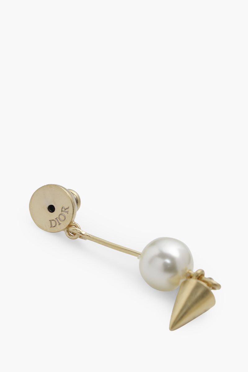 CHRISTIN DIOR Sea Garden Seashell and Pearl Earring in Gold Metal 3