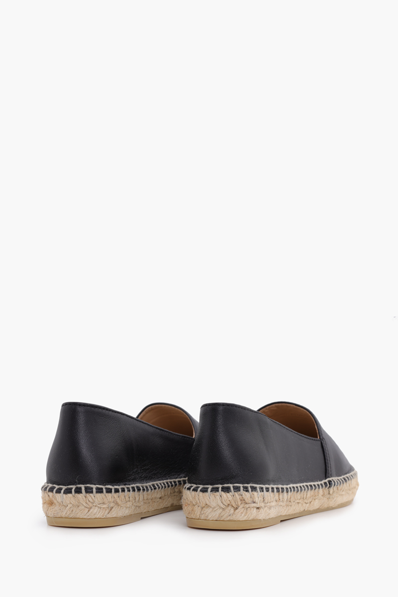 KENZO Women Tiger Espadrilles in Black Lambskin 2