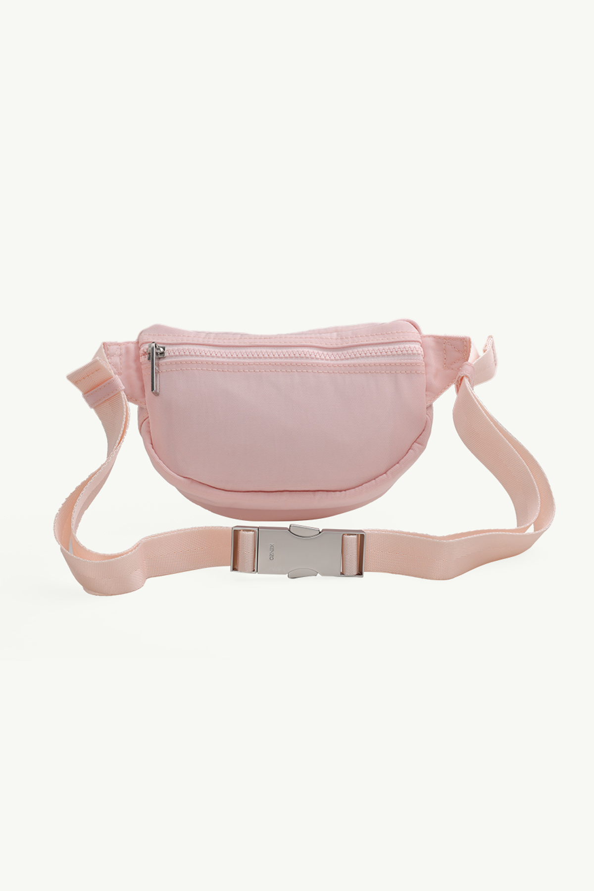 KENZO Small Tiger Kampus Canvas Bumbag in Faded Pink/Red/White 1