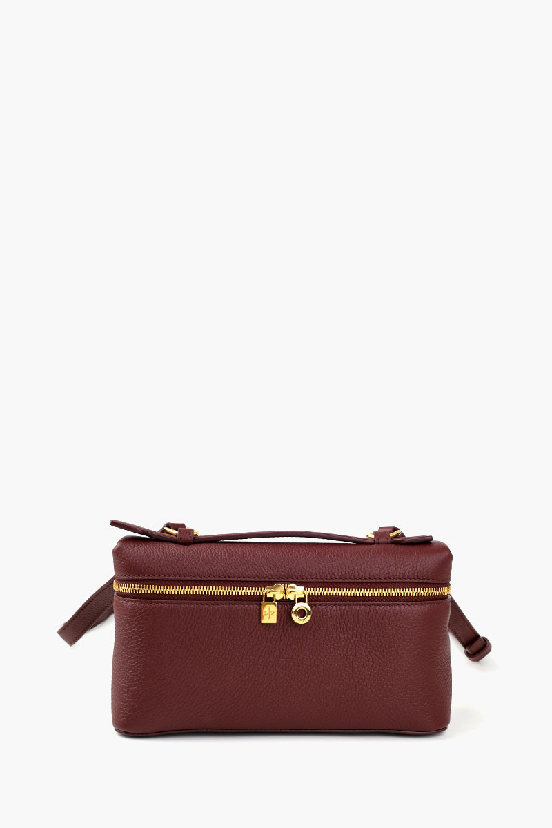 LORO PIANA L19 Extra Pocket in Azuki Beans/Sund Gold Grained Clafskin 0