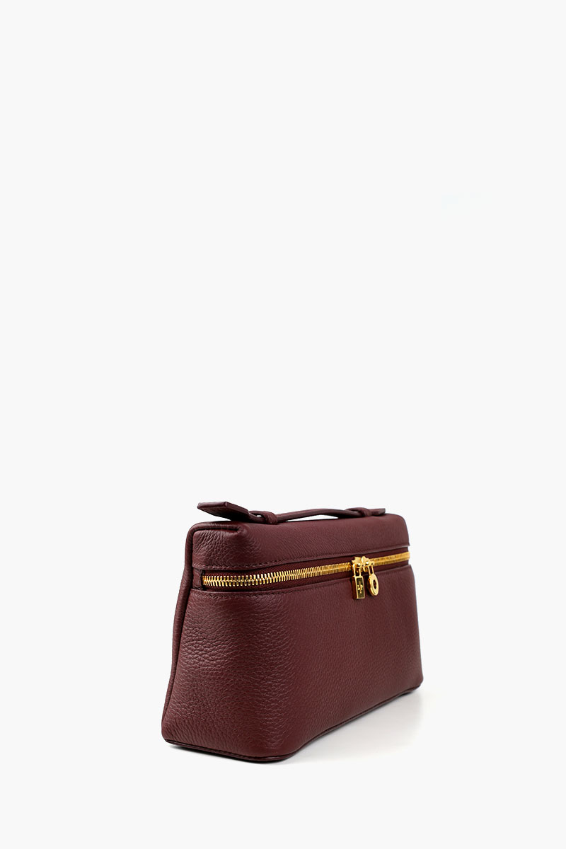 LORO PIANA L19 Extra Pocket in Azuki Beans/Sund Gold Grained Clafskin 1