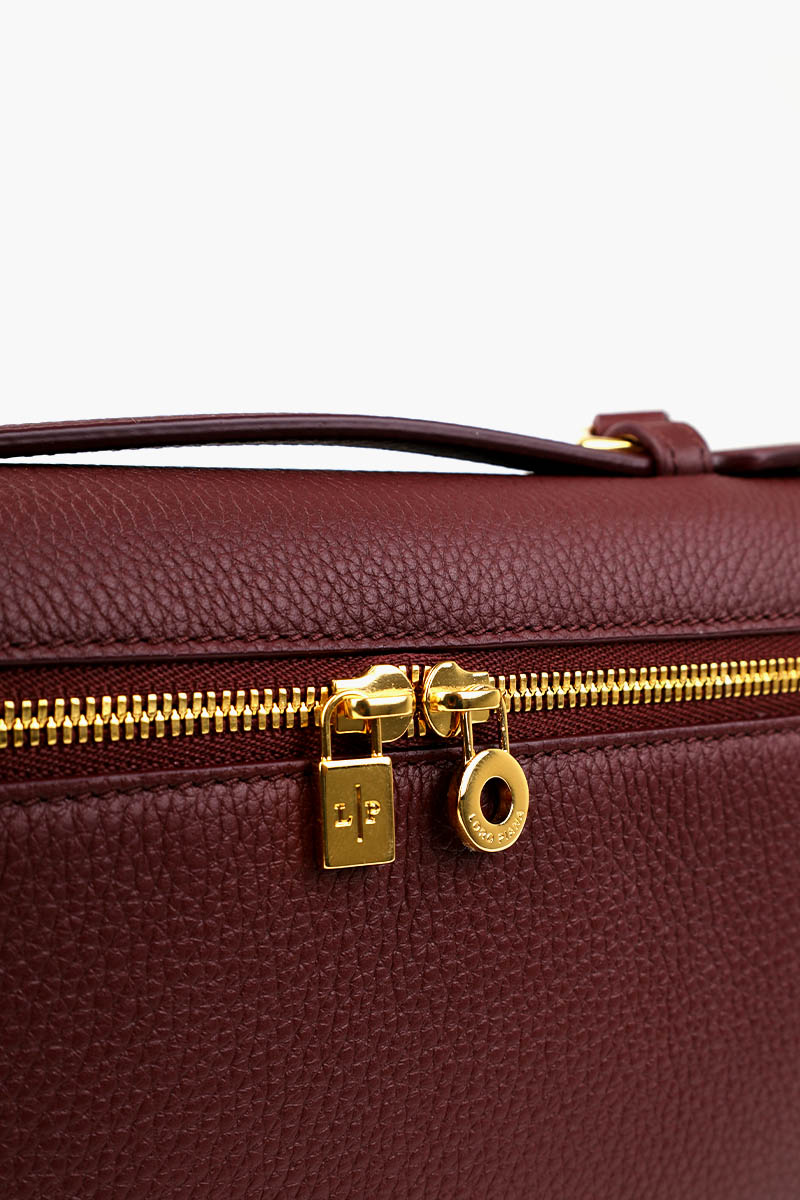 LORO PIANA L19 Extra Pocket in Azuki Beans/Sund Gold Grained Clafskin 4