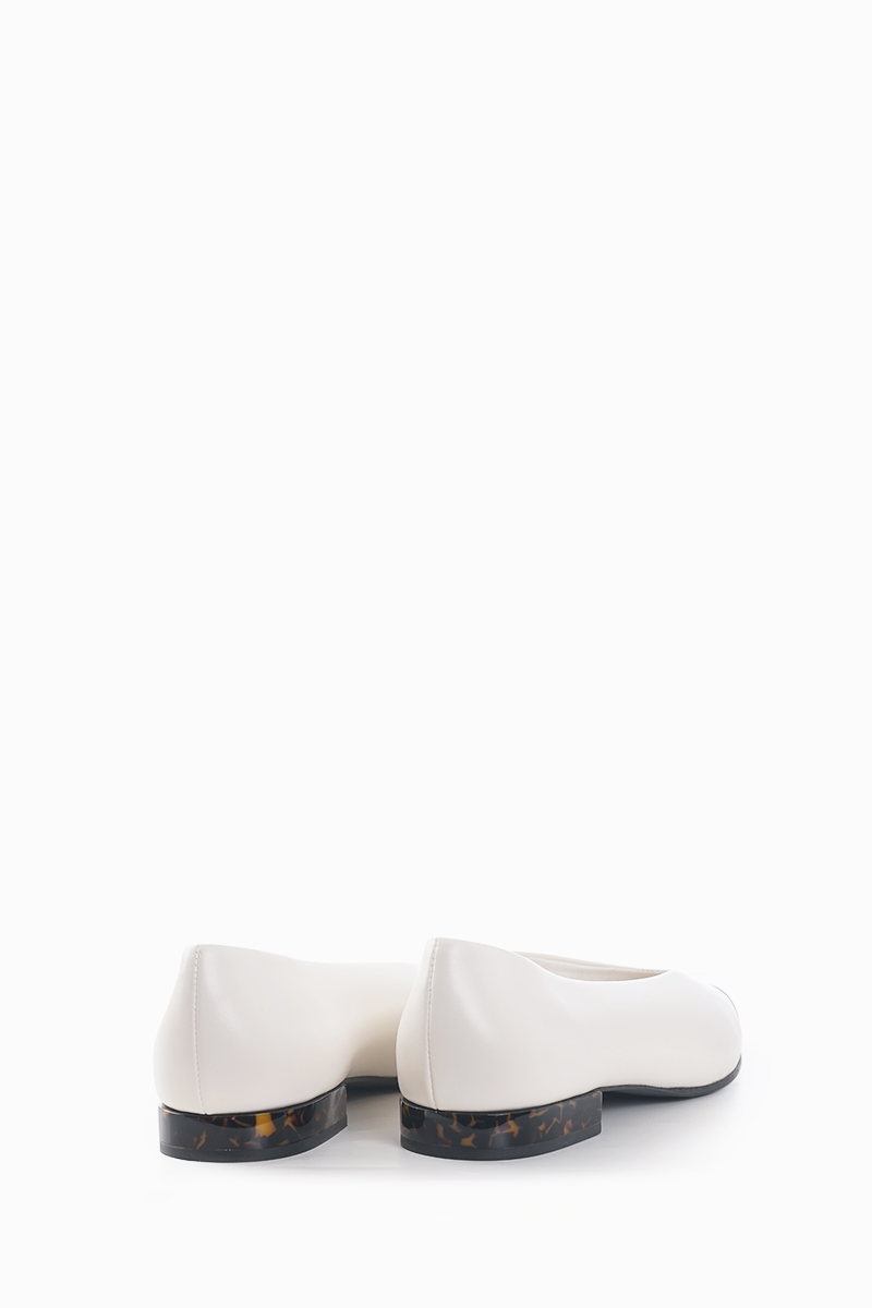 LORO PIANA Rebecca Ballerina Flat in Dark Tortoise Calfskin 1