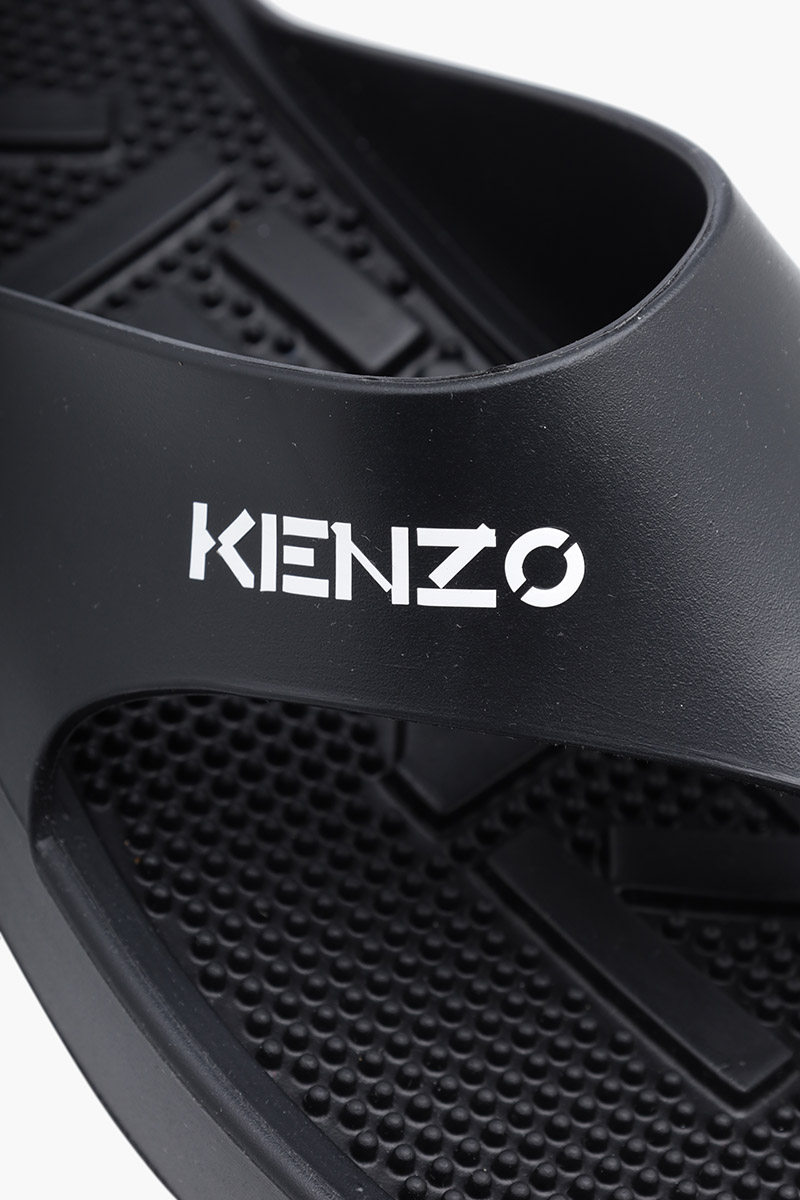 KENZO Women K-Beach Thong Sandals in Black 3