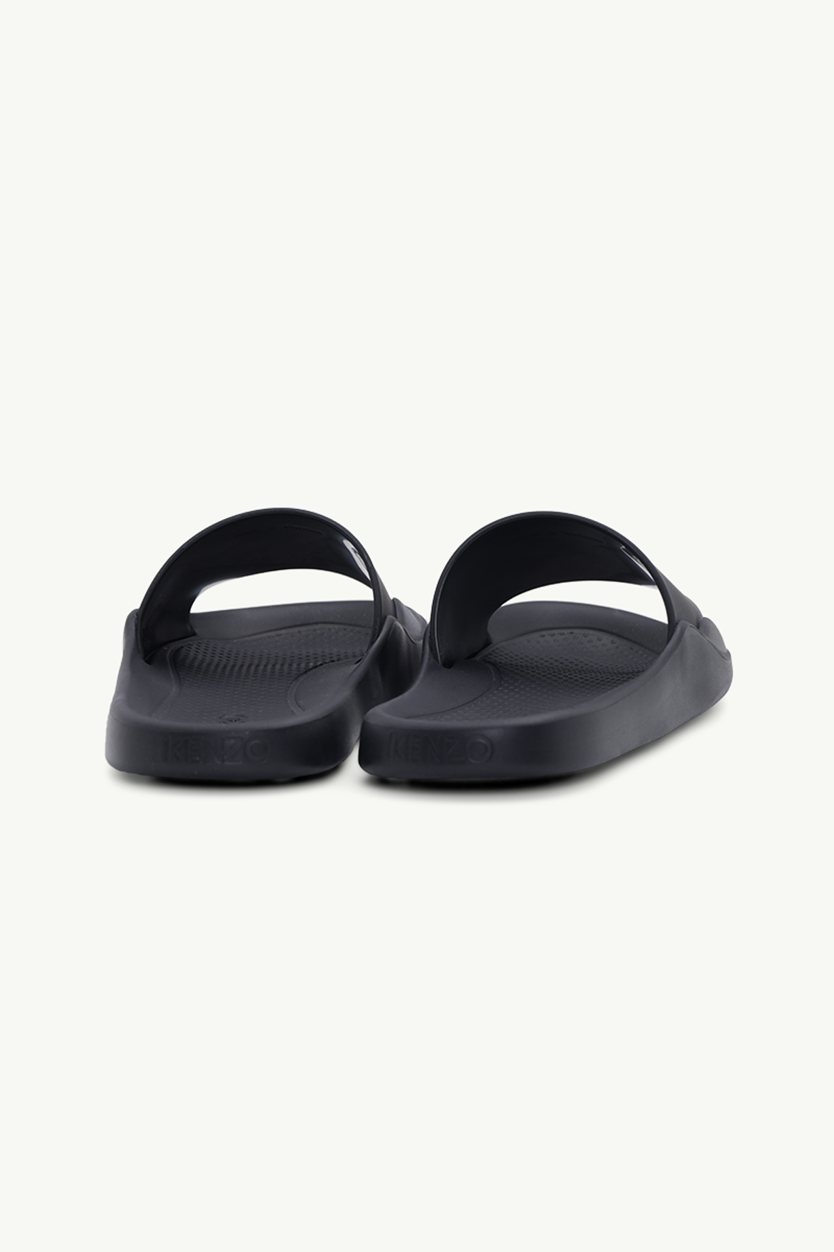 KENZO Women Sport 'Big X' Pool Slides in Black/White 2