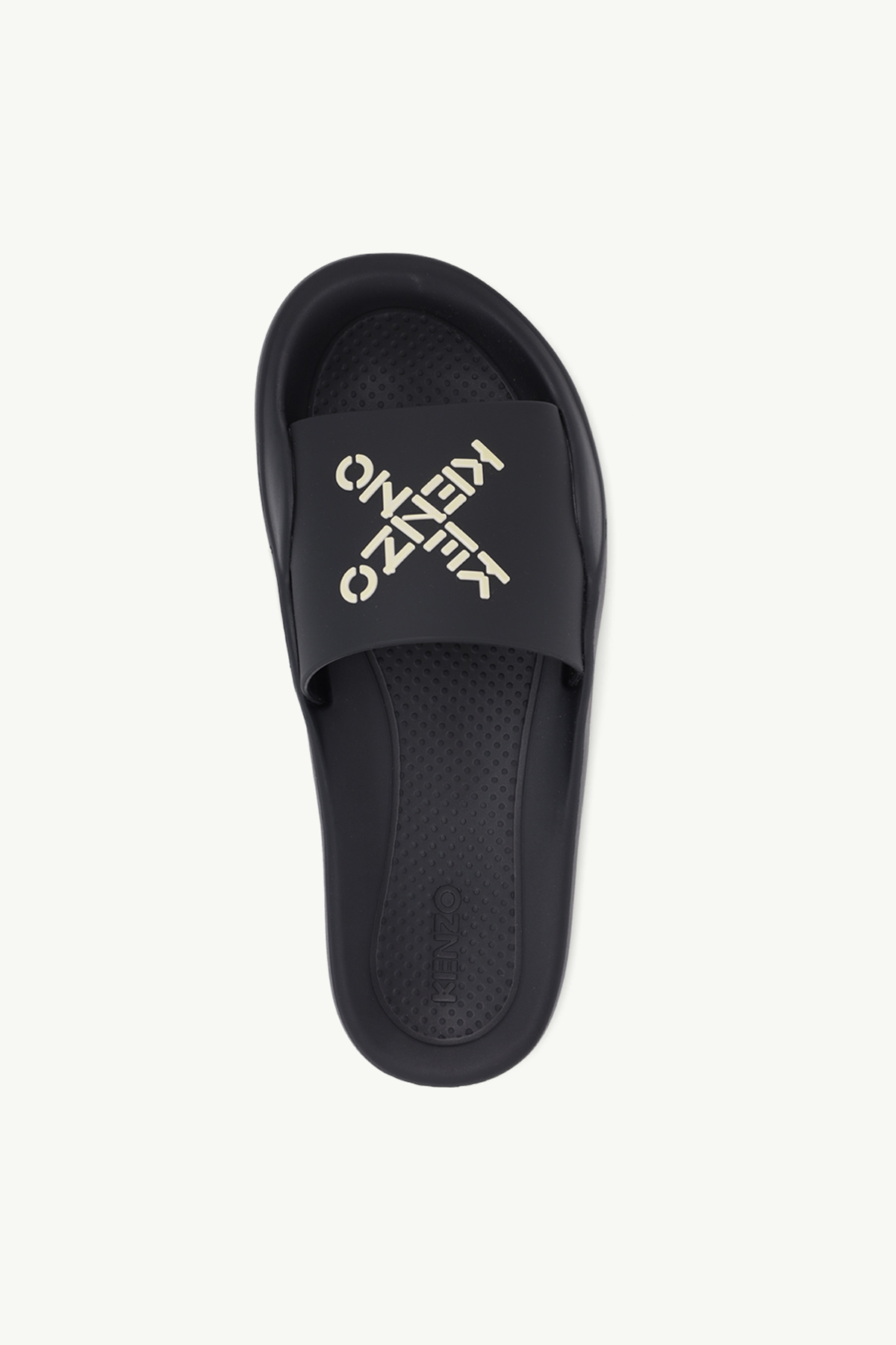 KENZO Women Sport 'Big X' Pool Slides in Black/White 3