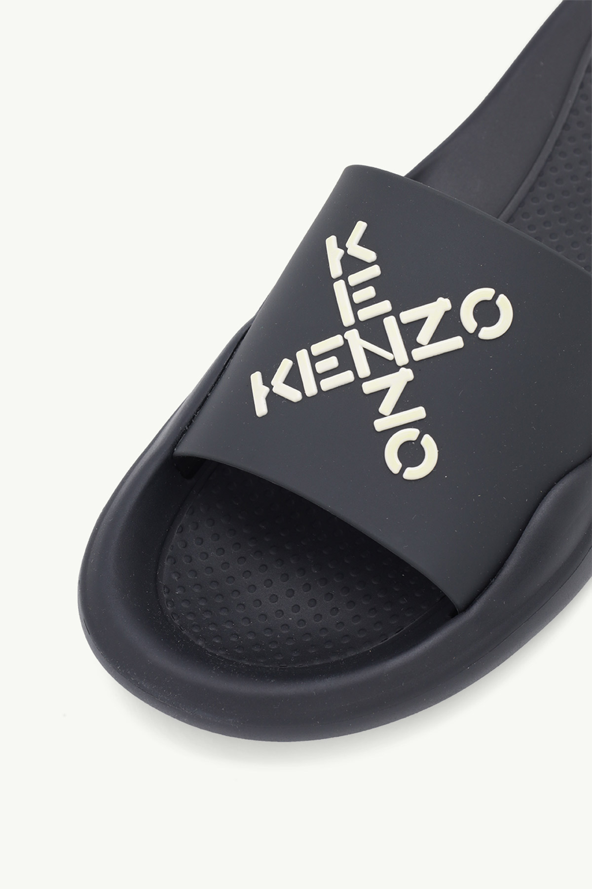 KENZO Women Sport 'Big X' Pool Slides in Black/White 4