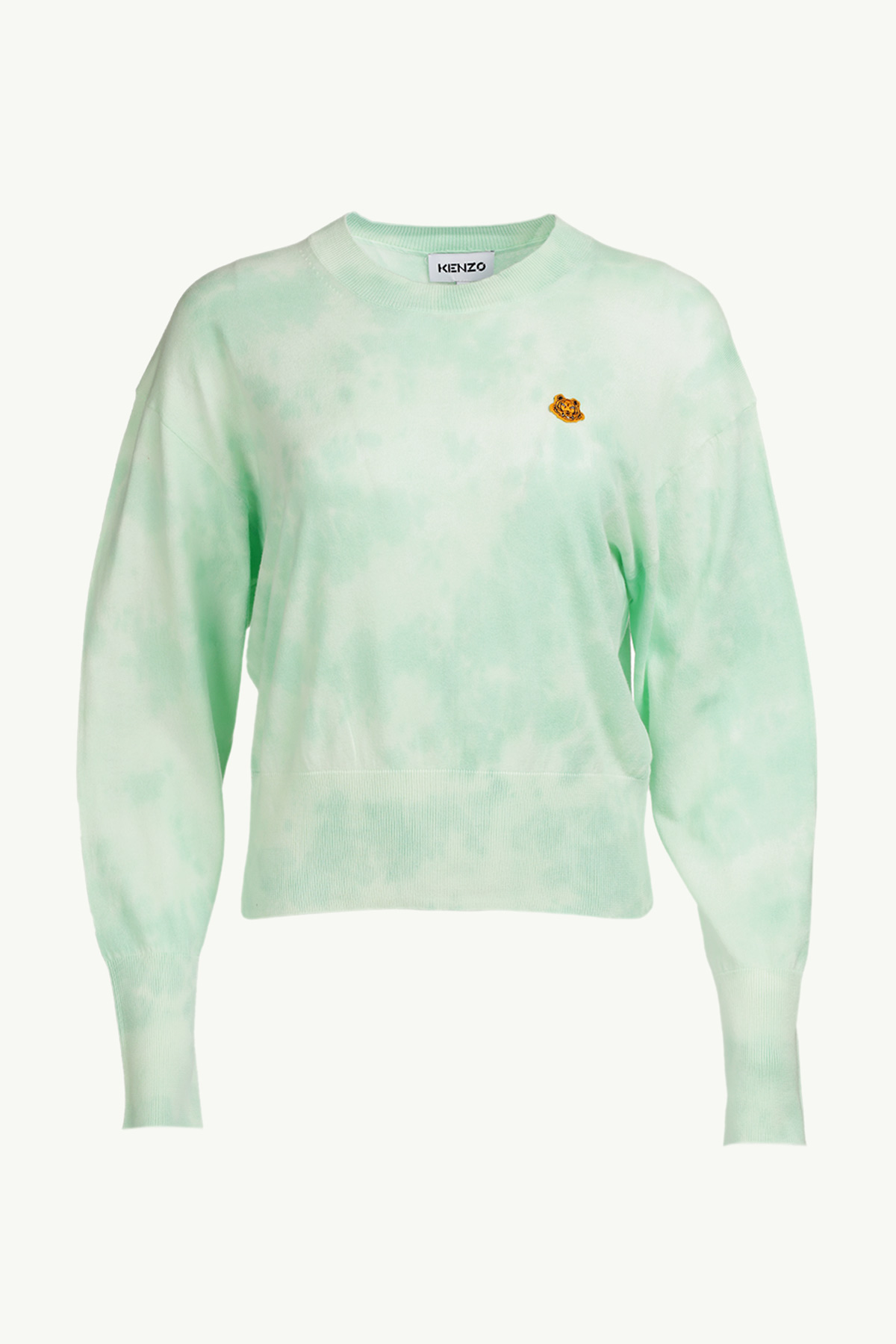 KENZO Women Tiger Crest Tie-Dye Jumper in Green 0