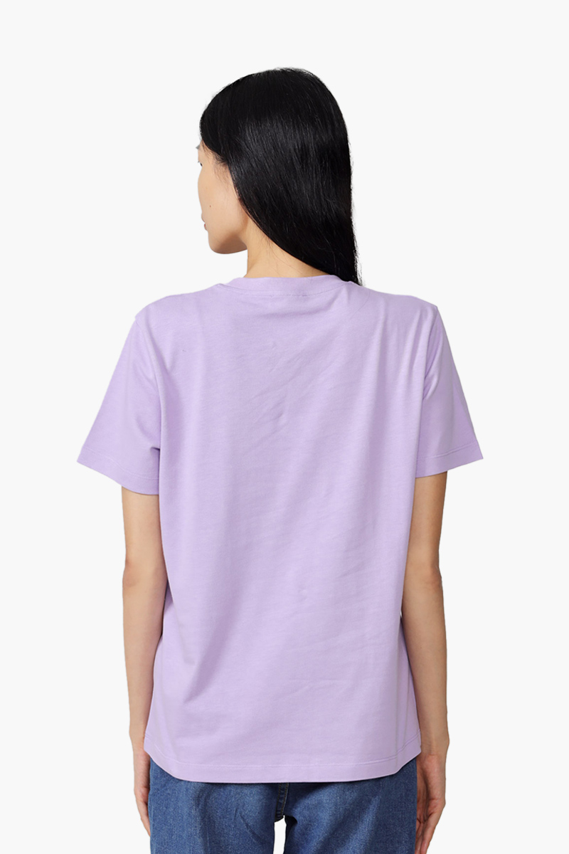 KENZO Women Bicolor Embroidered Tiger Loose T-Shirt in Wisteria 1