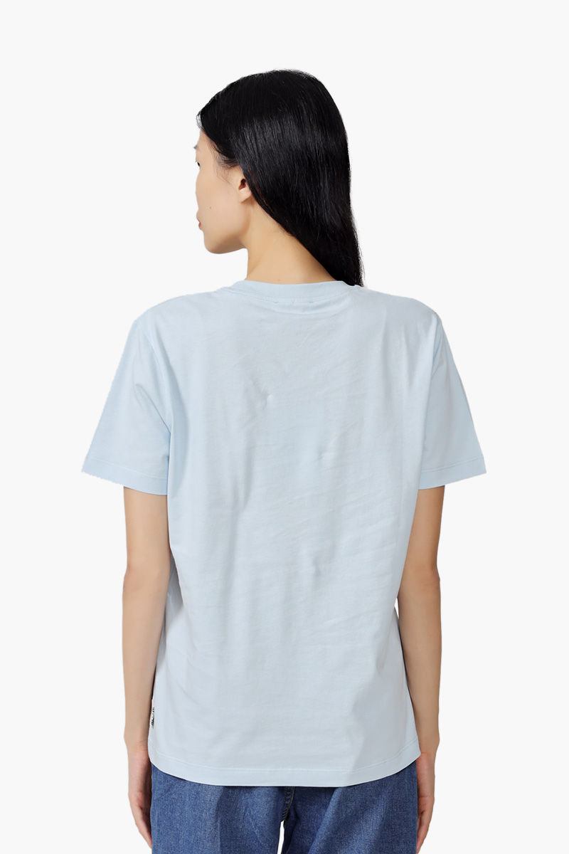 KENZO Women K-Tiger Fit Two Tone Loose T-Shirt in Light Blue 1