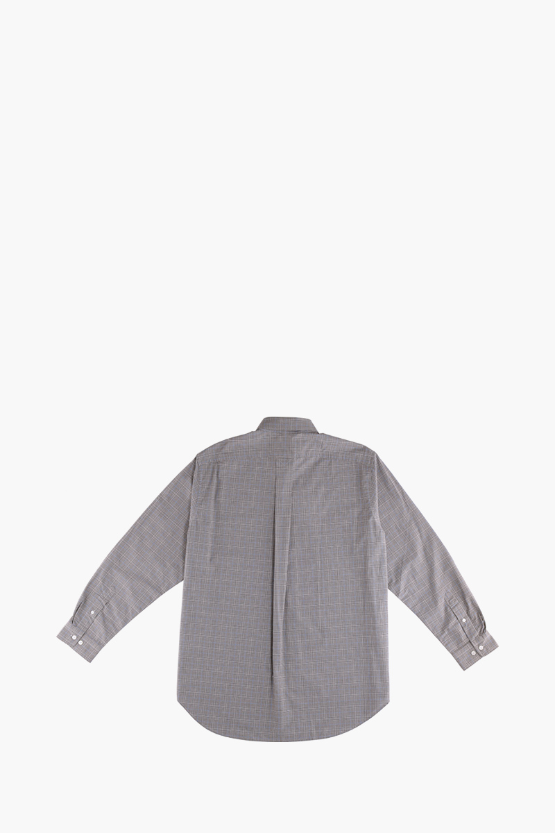 KENZO Men Checked Long Sleeved Casual Shirt in Grey/Black 1