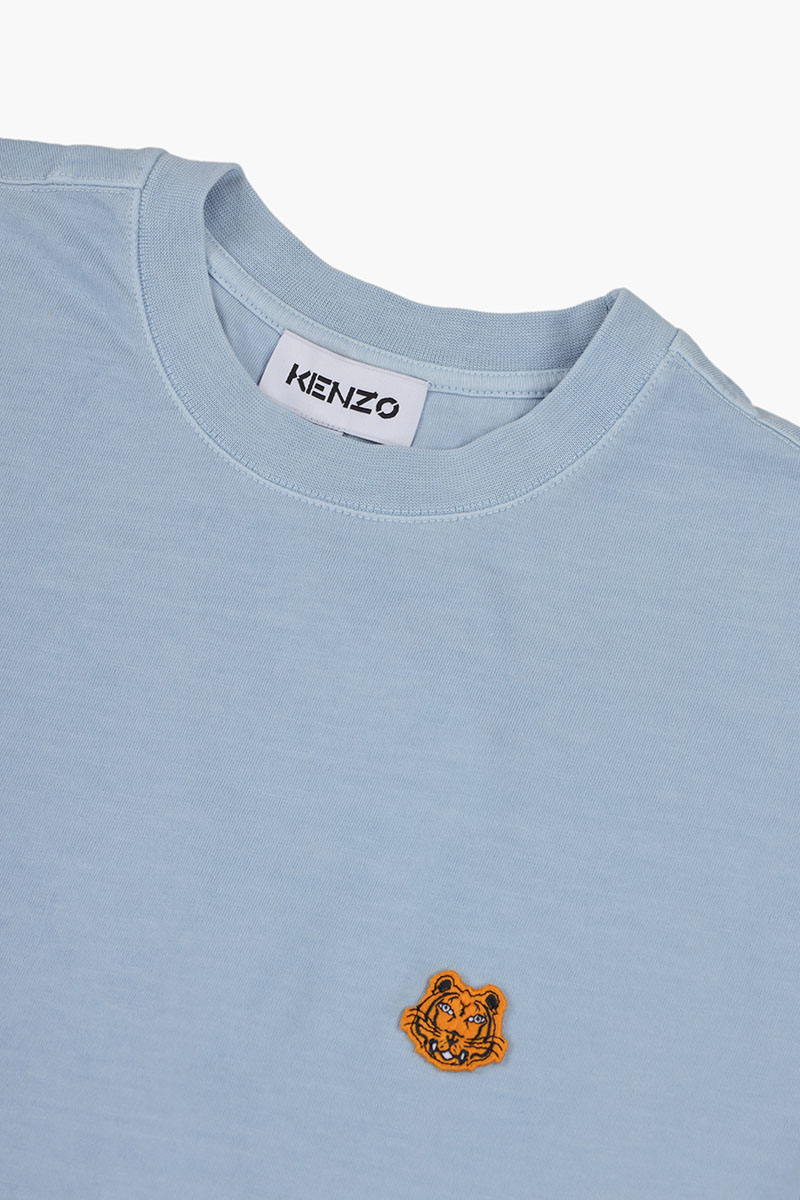 KENZO Men Tiger Crest Classic T-Shirt in Water 2