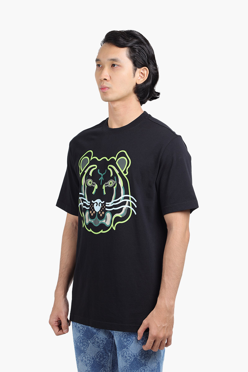 KENZO Men K-Tiger T-Shirt in Black/Green 2