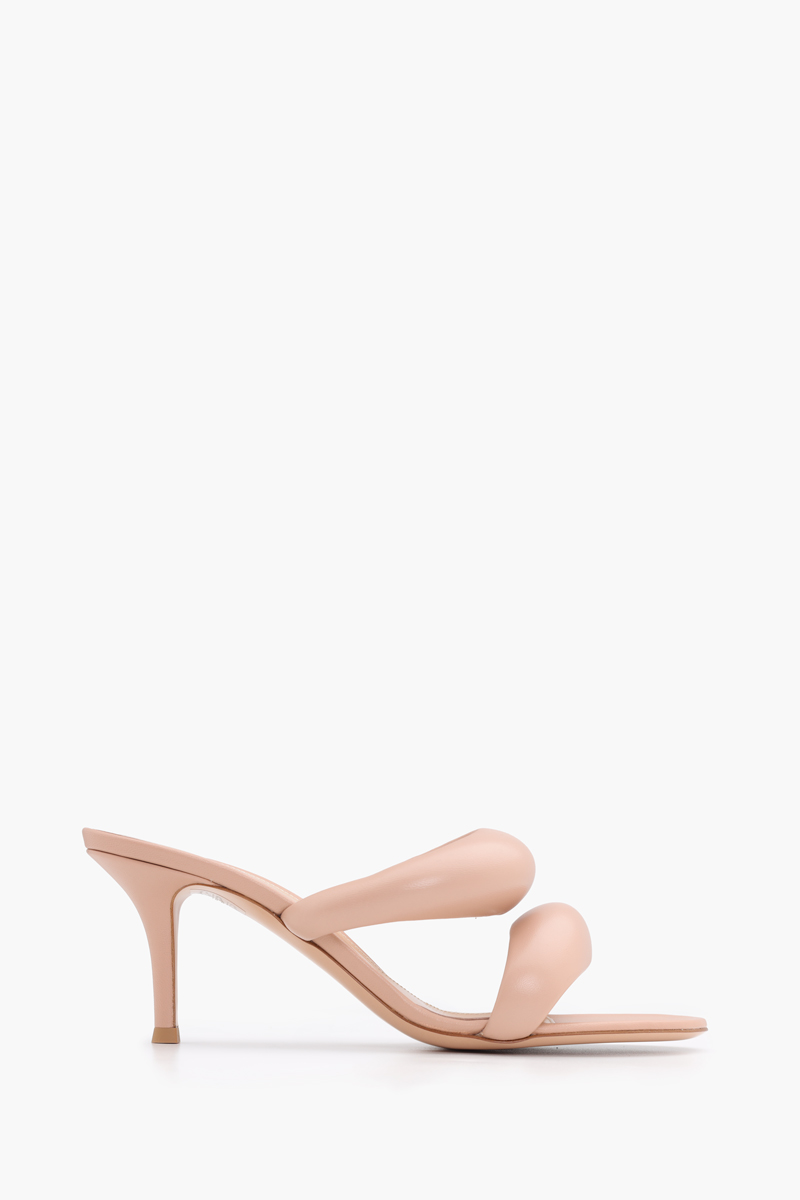 GIANVITO ROSSI Women Bijoux Slide Sandals 70mm in Peach Nappa Leather 0