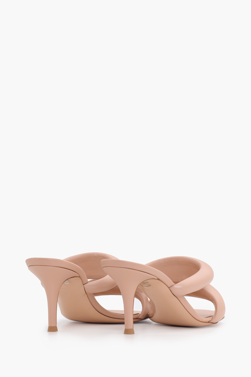 GIANVITO ROSSI Women Bijoux Slide Sandals 70mm in Peach Nappa Leather 2