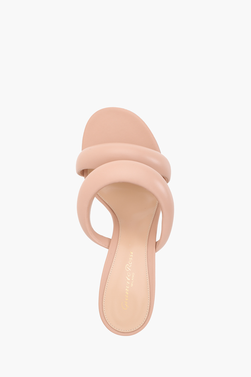 GIANVITO ROSSI Women Bijoux Slide Sandals 70mm in Peach Nappa Leather 3