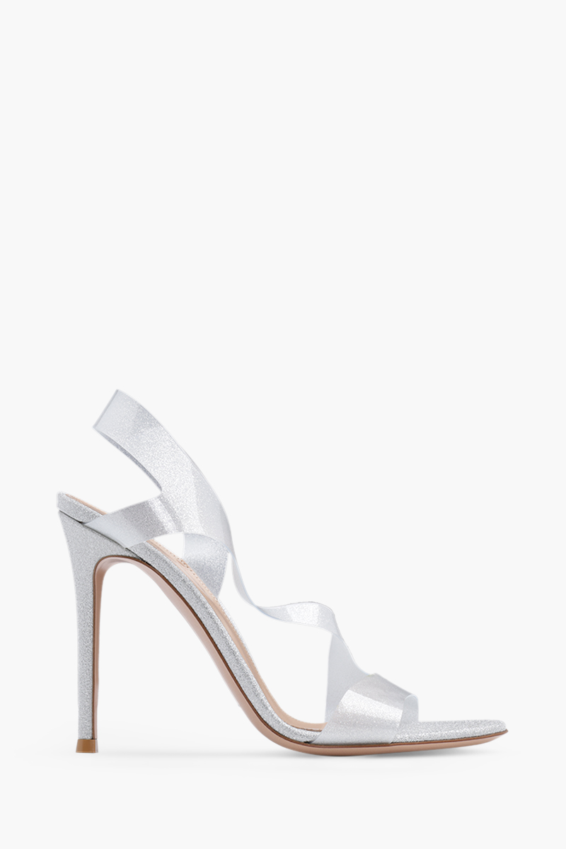 GIANVITO ROSSI Women Metroplois Stiletto Heel Sandals 105mm in Silver 0